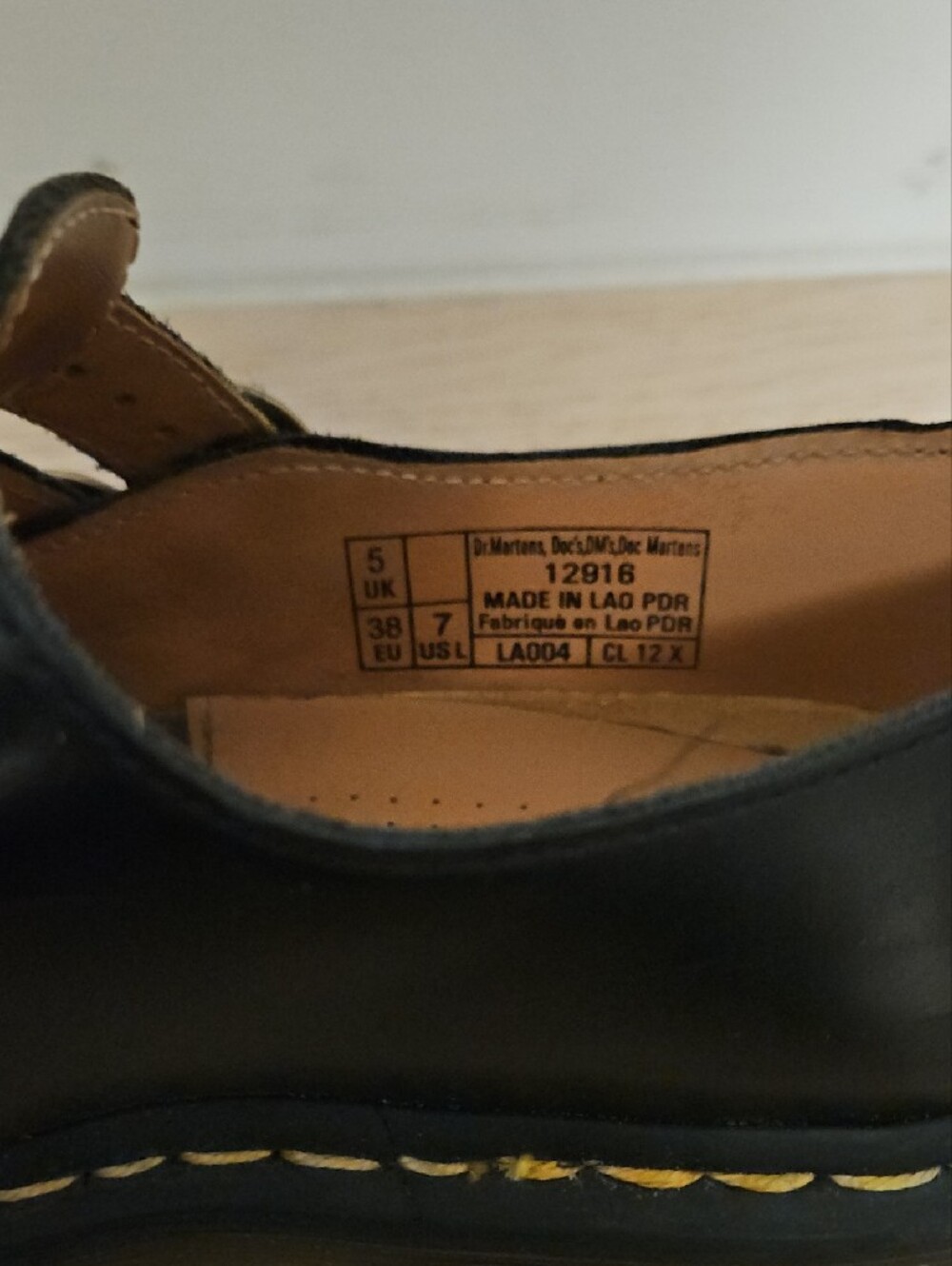Dr. Martens Kids Black T-Bar Mary Jane Shoes - Picture 3 of 4